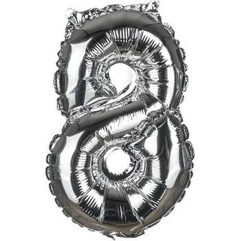 Balónek BANQUET balónek nafukovací č.8, 30cm, folie MY PARTY