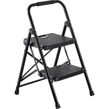 Železářství Vevor Dvoustupňový skládací žebřík, nosnost 272 kg, protiskluzové stupně