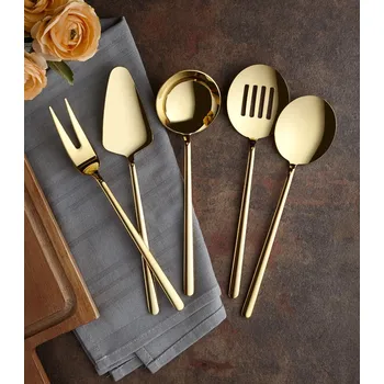 Talíř ASIR Servírovací sada 5 kusů ALLEGRA zlatá