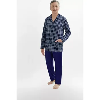 Pánské rozepínané pyžamo 403 ANTONI tmavě modrá M