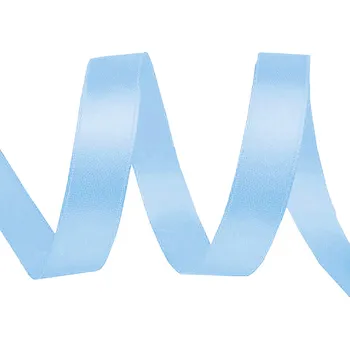 Stuha Atlasová stuha svazky po 5 m šíře 10 mm, malé, 187 modrá nebeská