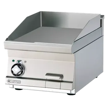 Grilovací deska 40x45 elektrická chromovaná hladká 400 V | RM - FTLT-64ETS