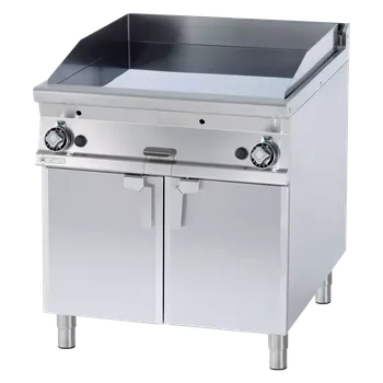 Grilovací deska 76x68 plynová hladká s podestavbou | RM - FTL-98GS