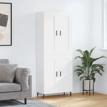 přebalovací pult a komoda Skříň highboard bílá 69,5 x 34 x 180 cm kompozitní dřevo3199697