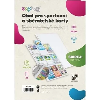 Průhledný obal A4 PP SPORT karty, 80mic lesk, 10ks v bal.