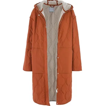 Dámská casual bunda ORANŽOVÁ BUNDA S KOŽÍŠKEM UVNITŘ Rino Pelle