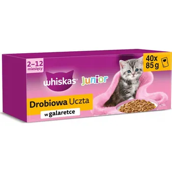 Krmivo pro kočku Whiskas Adult kapsička drůbeží hody v želé kuře/kachna/krůta