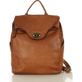 Městský batoh Dámský kožený batoh Mazzini M71 camel