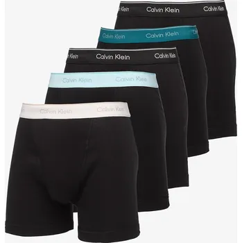 Pánské oblečení Boxerky Calvin Klein Boxer Brief 5-Pack Blue XXL