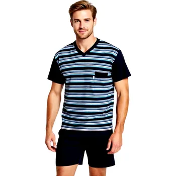 Pánské pyžamo Pánské Pyžamo Krátké FOLTÝN PK 546 Velikost: 4XL