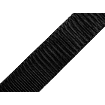 Popruh polypropylenový šíře 50 mm tloušťka 1 mm, střední, 02 černá