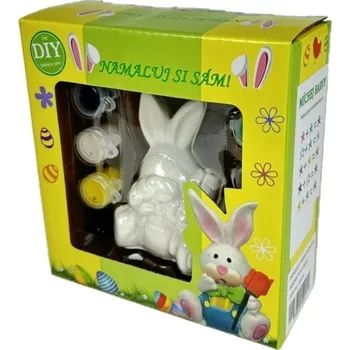 Velikonoční dekorace Sada na malování zajíček s barvami