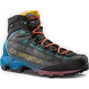 Pánská sportovní obuv unisex turistické boty LA SPORTIVA Aequilibrium Hike GTX Carbon/Tropic Blue - 47