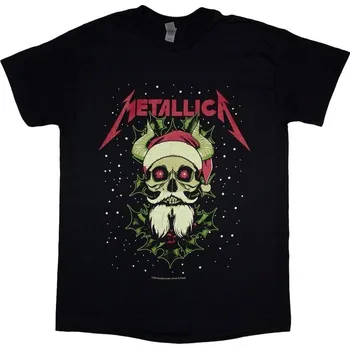 Pánské tričko Metallica Santa Horns Black XL Tričko