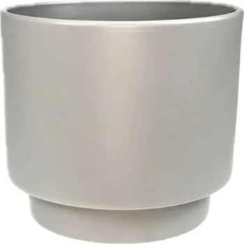 Obal na květináč Obal na květináč keramický CYLINDR šedý 11cm