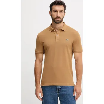 Pánské tričko Bavlněné polo tričko Lacoste PH4012 béžová 80E, vel. XXL