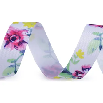 Stuha Stuha květy šíře 25 mm, velké, 7 bílá květy