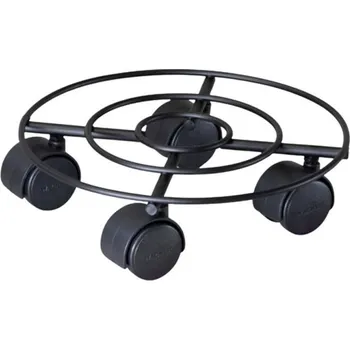 Podložka na kolečkách černá 23cm