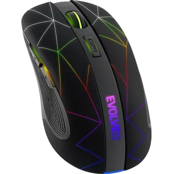 EVOLVEO WM430/Herní/Optická/1 600 DPI/Bezdrátová USB/Černá