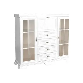 Komoda KOBE KK7 - KOMODA BAR VYSOKÝ 2W4S1B , lamino BOROVICE BÍLÁ ANDERSEN (KORA - KKK7-SAN=4BALÍKY) (MMG) (K150) NOVINKA