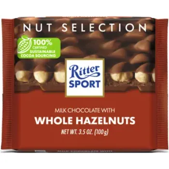 Cukrovinka Ritter Sport Whole Hazelnuts 100 g