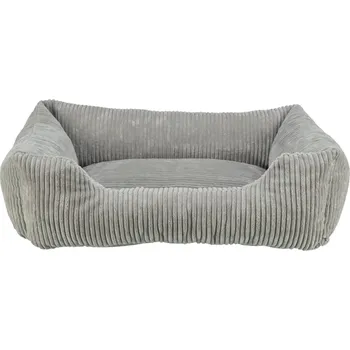 Pelíšek pro psa Trixie Vital Bed JONNA ortopedický obdélníkový pelech, manšestrový plyš, šedá Velikost: 120 x 80 cm