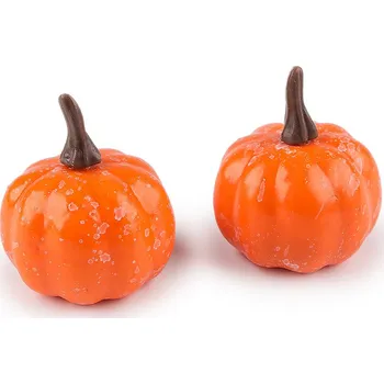 umělá květina Umělé dýně, malé, 2 oranžová bez drátku