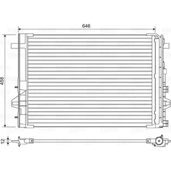 Výparník klimatizace Kondenzátor, klimatizace VALEO 814035