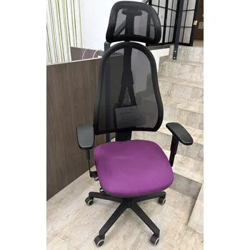 Ergonomická židle na kolečkách Topstar OPEN POINT SY – fialová (vzorek z prodejny)