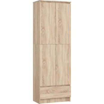 Policová skříň Dvoudveřová skříň se šuplíkem 60 cm VALESTRA - dub sonoma