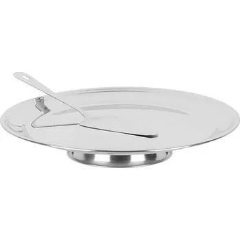 Tác na dort MagicHome nerez 32cm, s podávačem 26,5cm