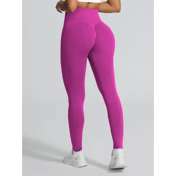 Dámské legíny Dámské elastické push-up legíny fuchsiové, VELIKOST S