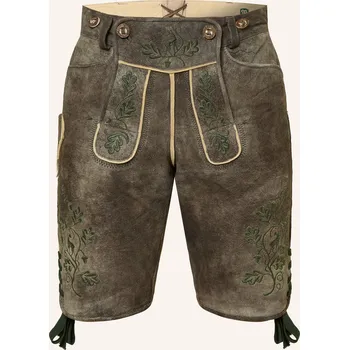 Pánské kalhoty Beckert Pánské Kožené Kalhoty Saaldorf, černošedá / tmavě...