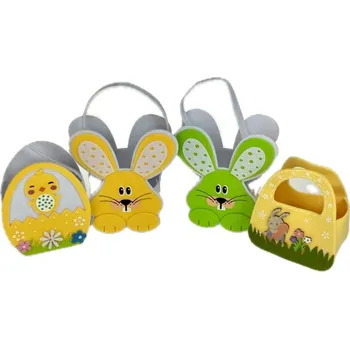 Velikonoční dekorace Velikonoční plstěná taška mix 20cm