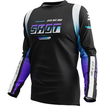 Moto dres Motokrosový dres Shot Devo Block fialový XS