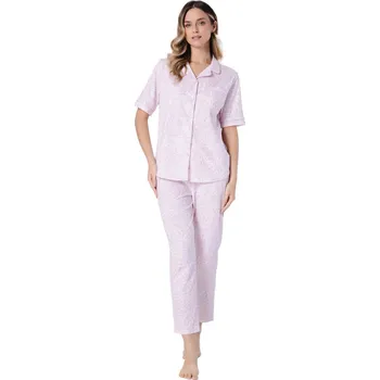 DÁMSKÉ PYŽAMO DOMINIKA 1712 pudrově béžová XL