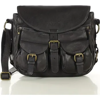 Kabelka Marco Mazzini Kožená kabelka přes rameno Mazzini M14M9 černá