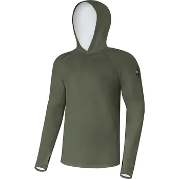 Giants fishing Funkční tričko s dlouhým rukávem UV50+Hoodie Dark Green Varianta: vel.M