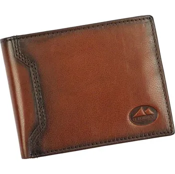Peněženka Pánská horizontální kožená peněženka EL FORREST 892/A-29 RFID hnědá