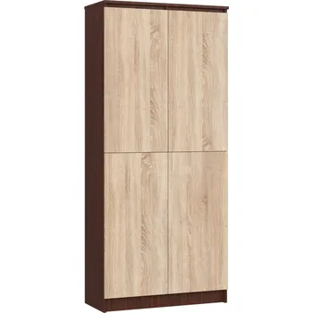 Policová skříň Policová skříň 80 cm VALESTRA - wenge / dub sonoma