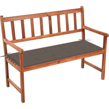 Zahradní lavice OMAXI Zahradní lavice s poduškou 120 cm masivní akáciové dřevo 277003