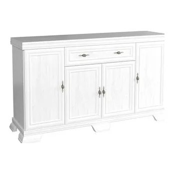 Komoda KOBE KK4 - KOMODA 4D1S , lamino BOROVICE BÍLA ANDERSEN (KORA - KKK4-SAN=3BALÍKY) (MMG) (K150) NOVINKA