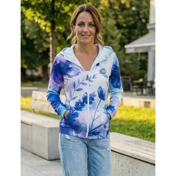 Dámská mikina Dámská mikina na zip premium ALTISPORT VOJ/ALW127MI02 MODRÁ/FIALOVÁ XXL