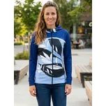 Dámská mikina na zip premium ALTISPORT VOJ/ALW128MI02 MODROBÍLÁ XXL