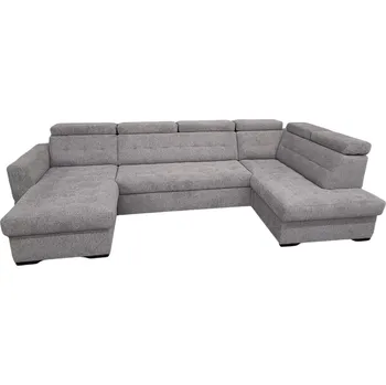 Sedací souprava Rohová rozkládací sedací souprava s 2x úložným prostorem levá šedá VIENNA IV