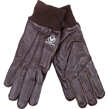 Rukavice FOSTEX Rukavice kožené pilotní Air Force s nápletem HNĚDÉ Velikost: XL
