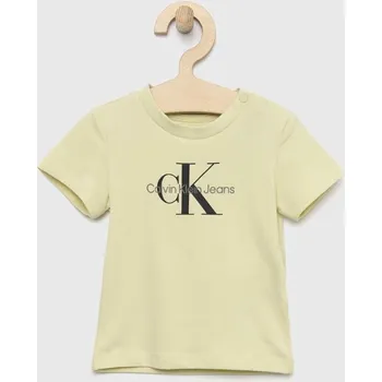 Dětská móda Dětské tričko Calvin Klein Jeans IN0IN00001.PPYX zelená 70B, vel. 80