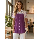 Dámská košile premium ALTISPORT VOJ/ALW008KOS01 VÍNOVÁ S