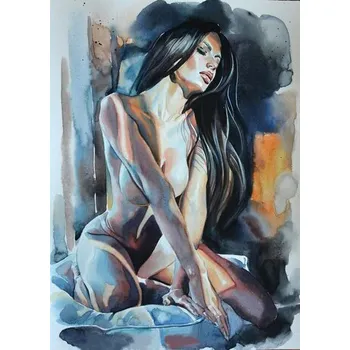 Puzzle NORIMPEX Diamantové malování Akt ženy 30x40cm