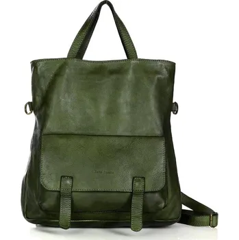 Marco Mazzini Kožená kabelka přes rameno Mazzini M166 zelená